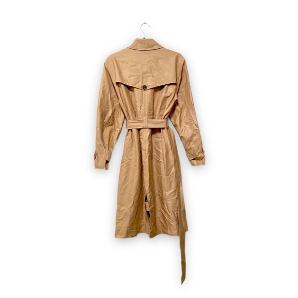 NWT A.L.C. Belted Trench Longline Coat in Camel Tan Size 2 - Picture 2 of 12